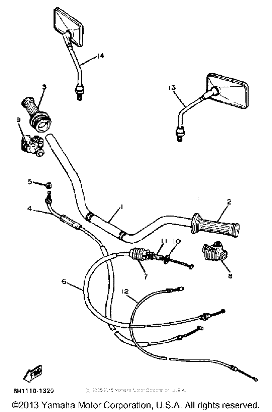 Handlebar-cable