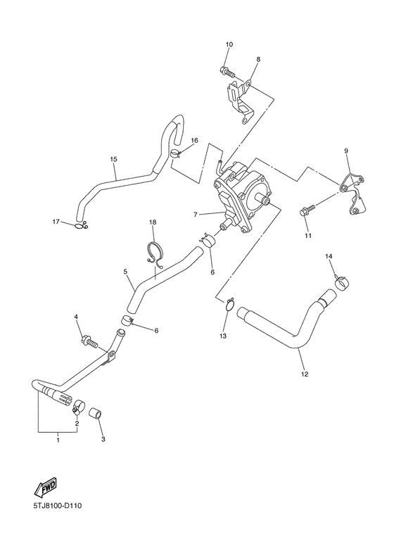 WR450FV Система забора воздуха