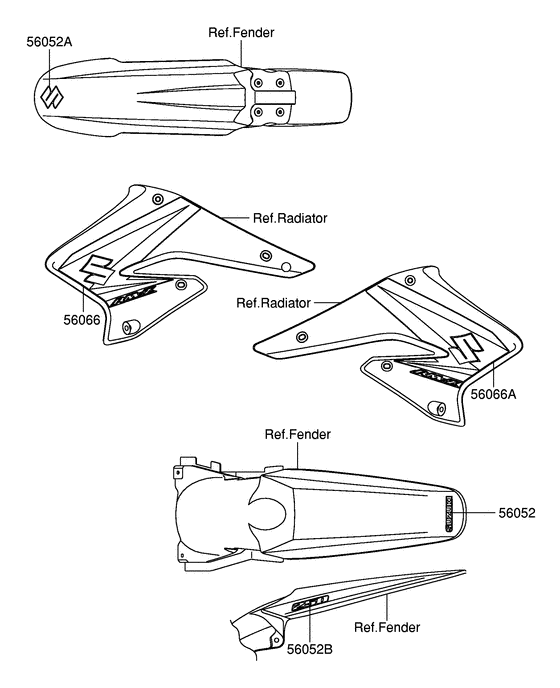 RM-Z250 Наклейка