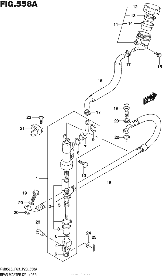 Rear Master Cylinder (Rm85L5 P03)