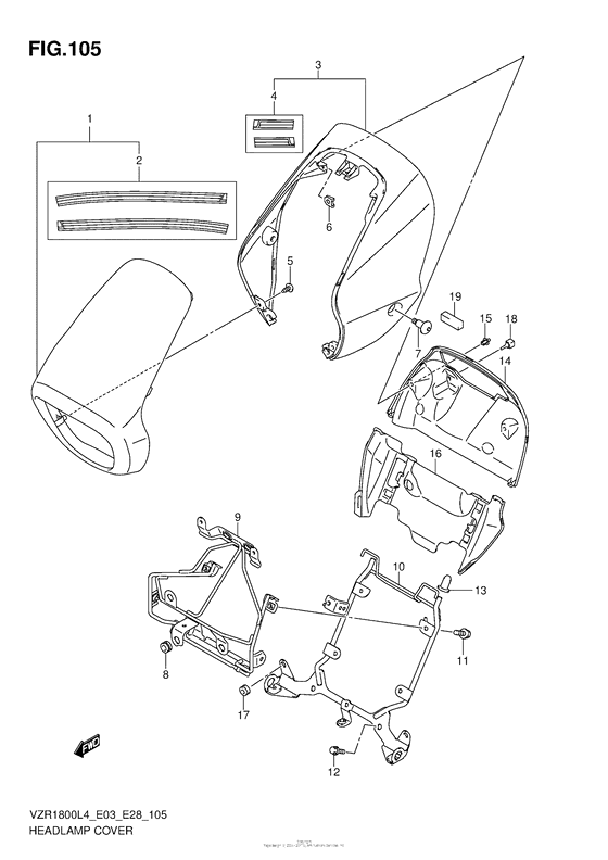 VZR1800Z Headlamp Cover (Vzr1800Zl4 E33)