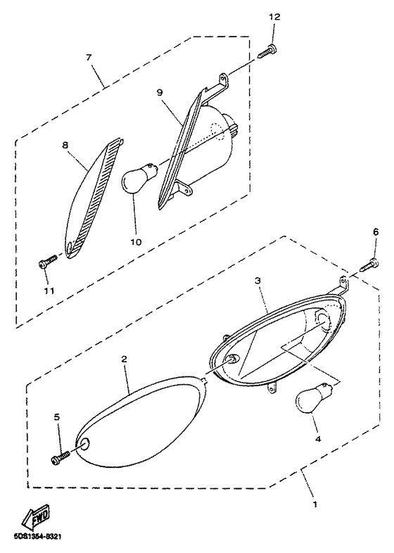 YP125 Поворотники
