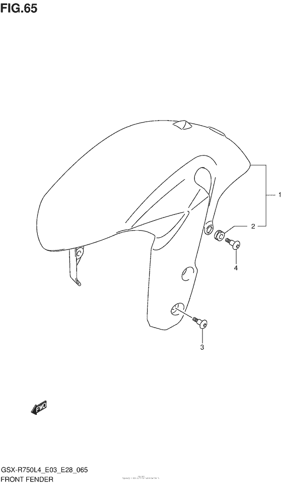 Front Fender (Gsx-R750L4 E33)