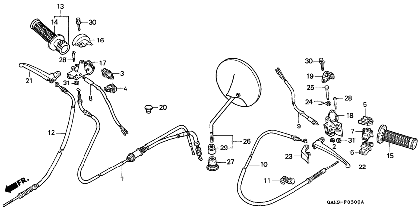 Handle lever/switch/ cable