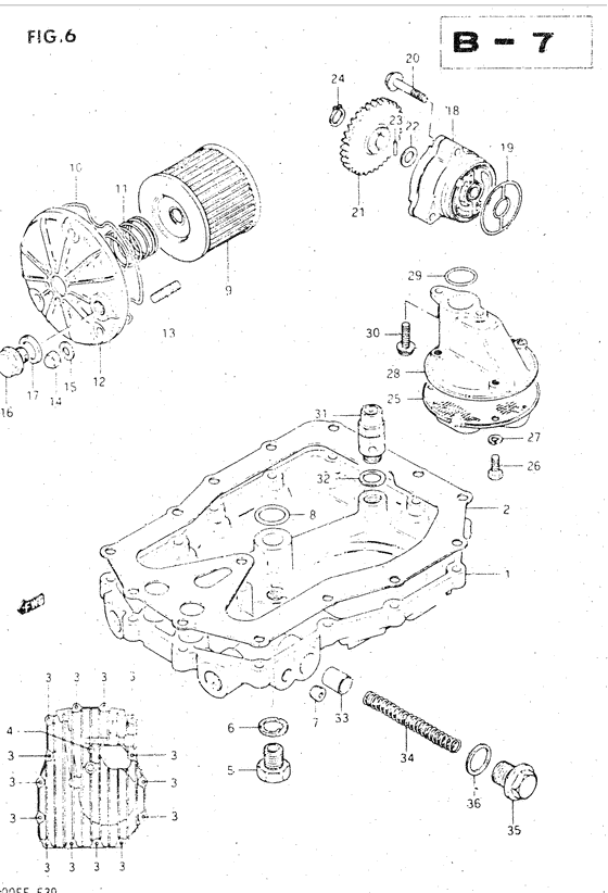 Oil pump - oil filter