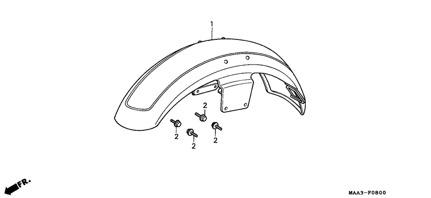 VT1100C2 Переднее крыло