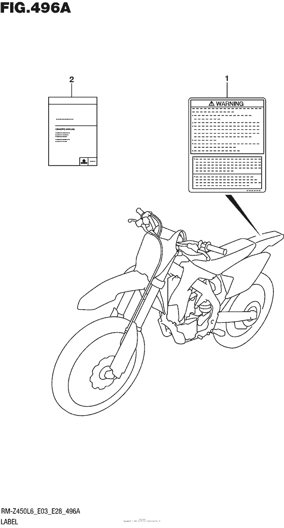 RM-Z450 Label (Rm-Z450L6 E03)