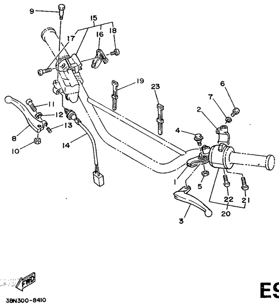  Handle switch. lever
