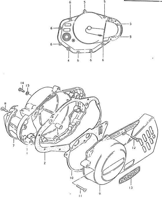 Crankcase cover ass`y  (v