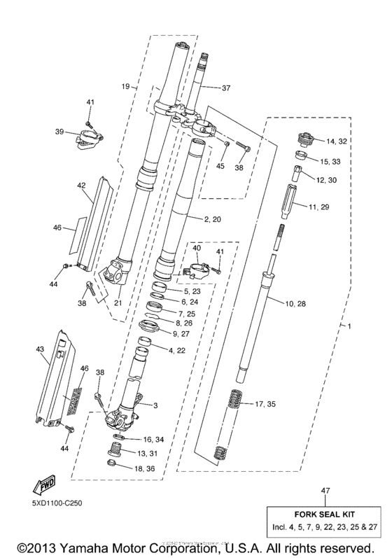  Передняя вилка