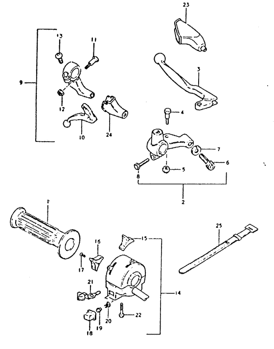 Left handle switch