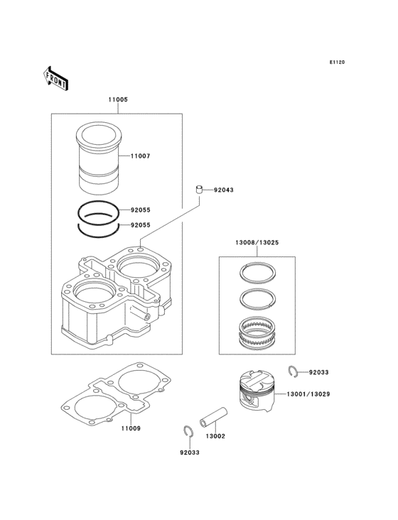  Цилиндр и поршни