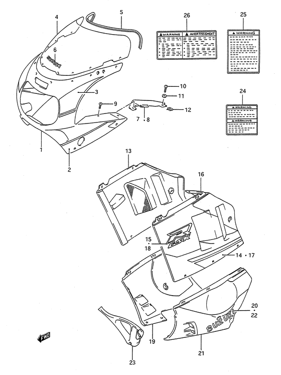 Cowling body