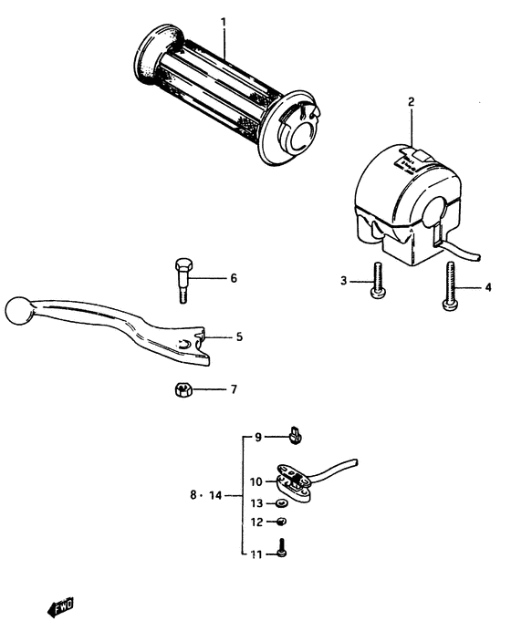 Right handle switch