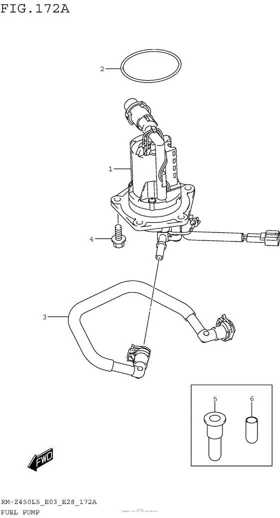 RM-Z450 Топливный насос