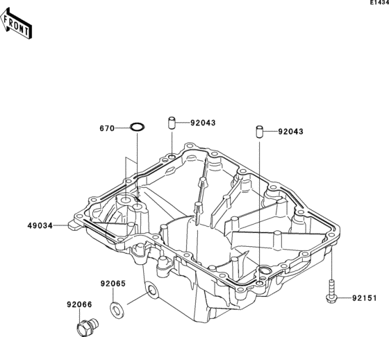 ZX1000 Маслянный поддон