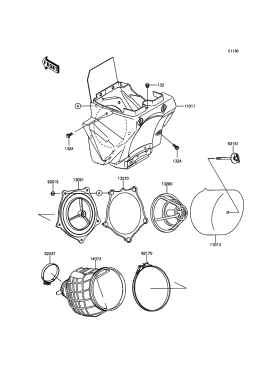 KX100 Воздушный фильтр