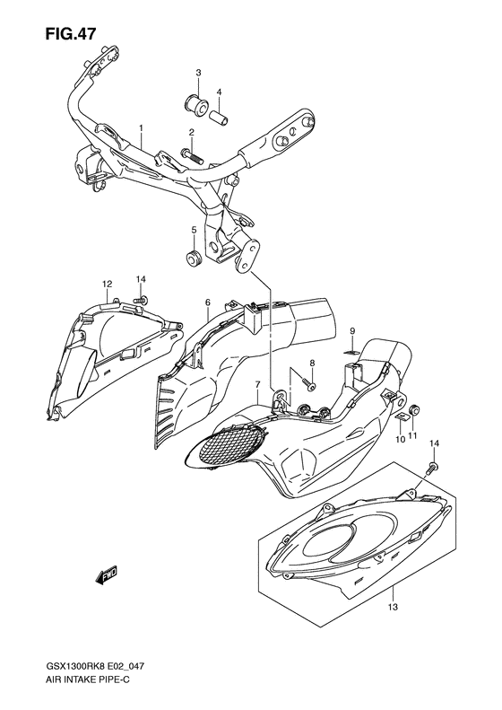 Air intake pipe