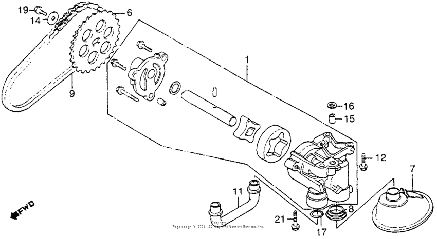 CB550 Масляный насос