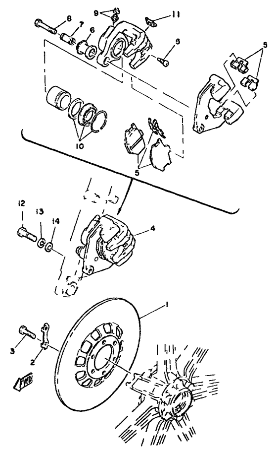 Disk brake. caliper