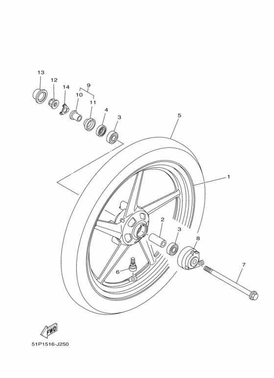 Схема ybr 125