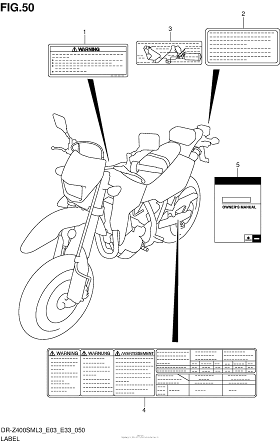Label (Dr-Z400Sml3 E33)