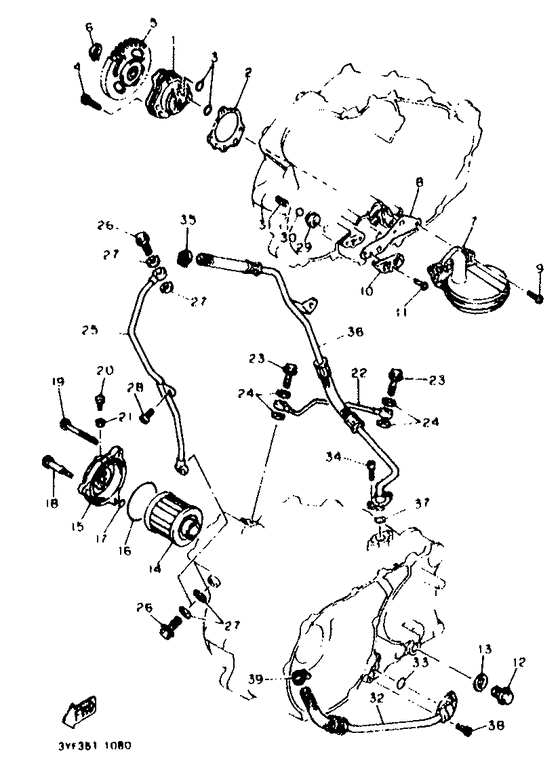 XTZ660 Масляный насос