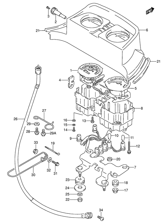 Speed/tachometer