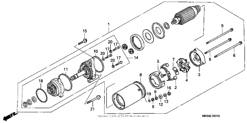 GL1500I Starting motor 90-91