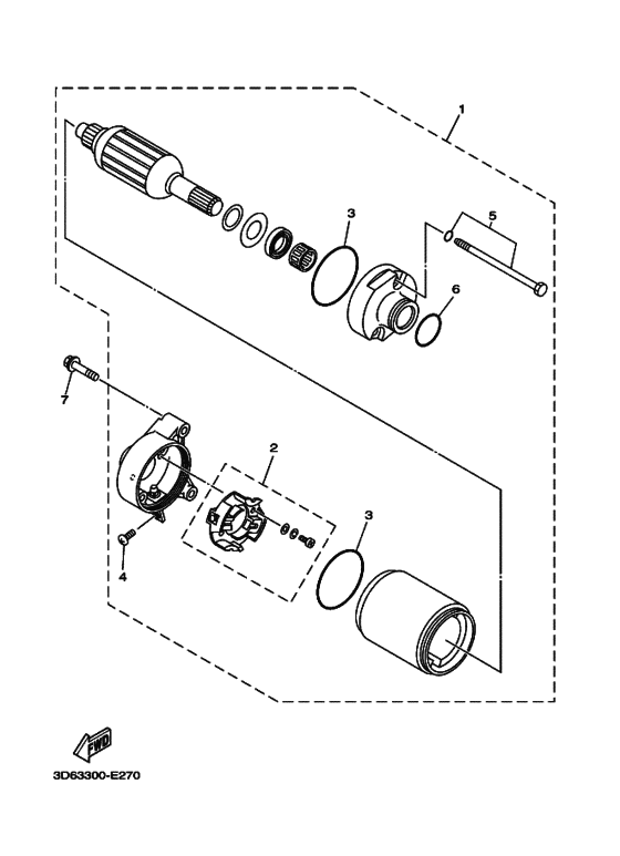 XT125X Стартерный мотор