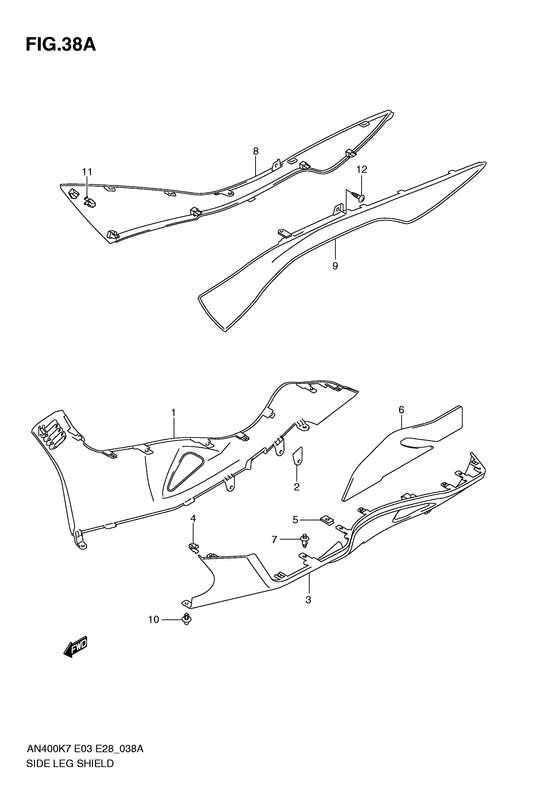 AN400 Side leg shield