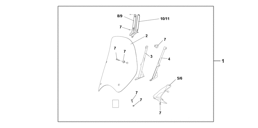 SH150D Ветровое стекло