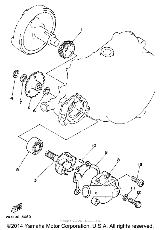YZ125L Водяной насос