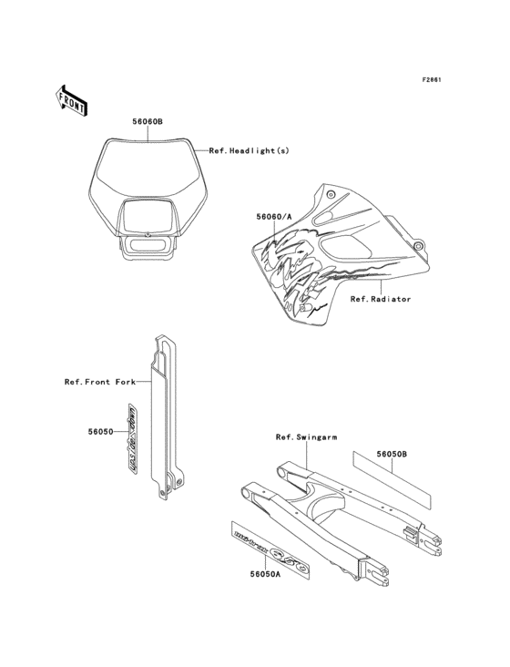  Decals(klx650-a1 / a2)