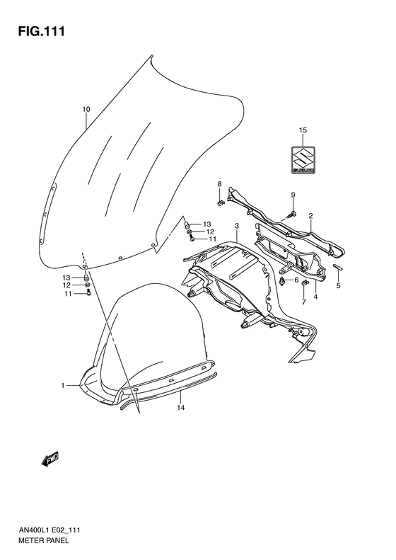 AN400Z (ABS) Приборная панель