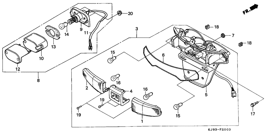 Taillight unit ass`y