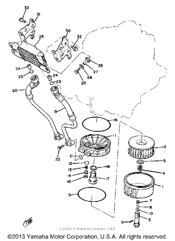 Oil cooler oil cleaner