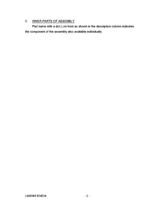 LS650 Catalog preface