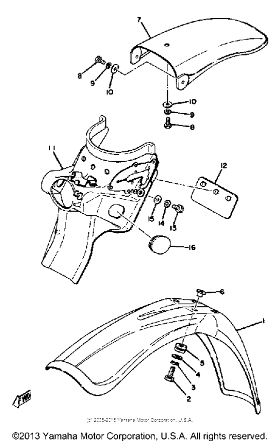 Front fender - rear fender