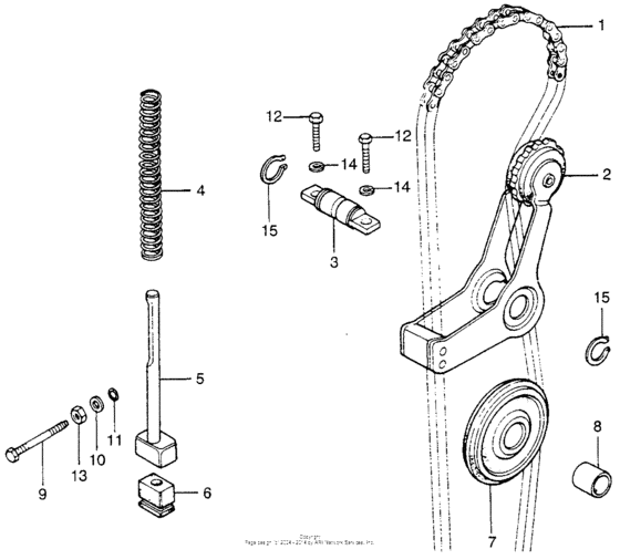 Cam chain + tensioner