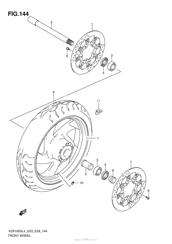 Front Wheel (Vzr1800L4 E33)