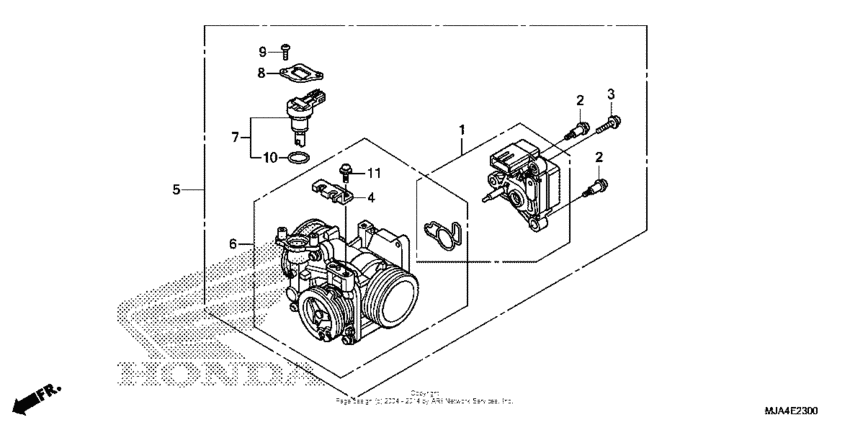 VT750C2B Корпус Дросселя