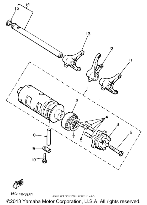 Shift cam-fork