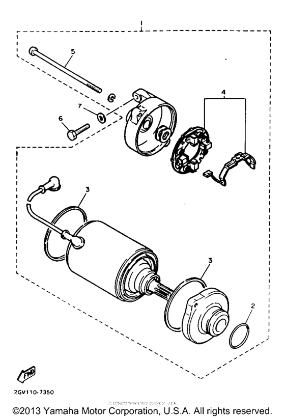 XV535T Стартер