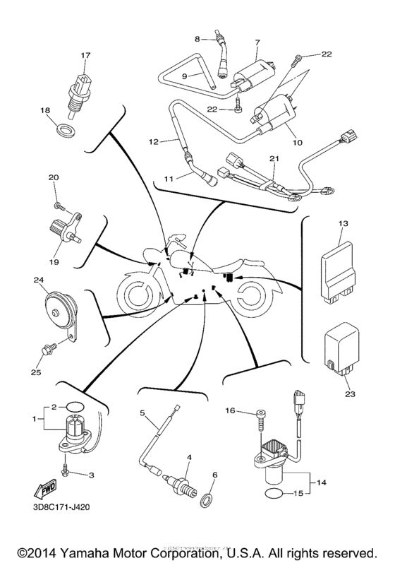 XVS1300CTF Электрика