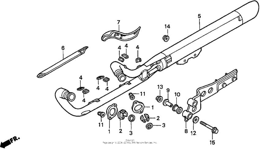 VT750C Глушитель