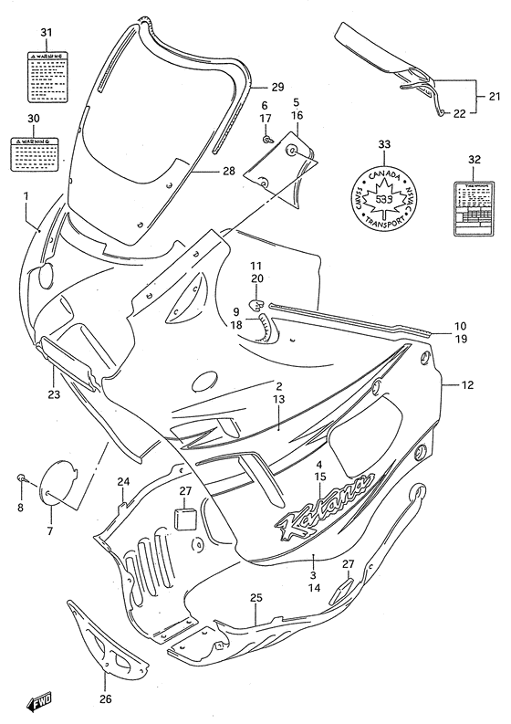 Cowling body