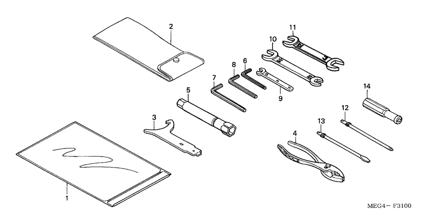 VT750CA Инструмент