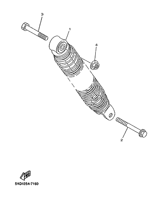 YN50R Suspension trasera