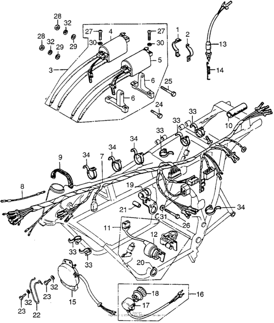 Wire harness + ignition coil
